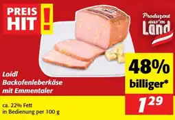 Nah&Frisch Loidl backofenleberkäse mit emmentaler Angebot