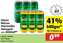 Nah&Frisch Gösser märzen, naturradler, naturgold oder biostoff Angebot
