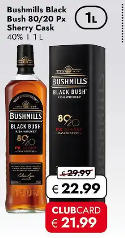 Travel FREE Bushmills black bush 80/20 px sherry cask Angebot