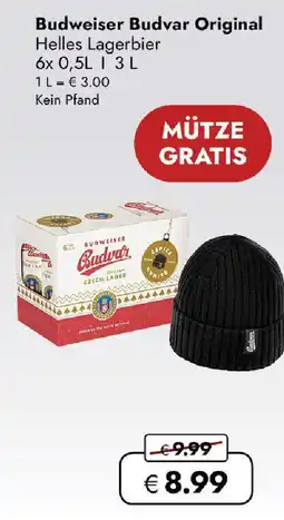 Travel FREE Budweiser budvar original helles lagerbier Angebot