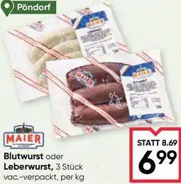 Maximarkt Blutwurst oder leberwurst Angebot