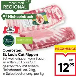 Maximarkt Oberösterr. st. louis cut rippen Angebot