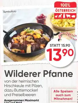 Maximarkt Wilderer pfanne Angebot