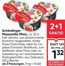 Maximarkt Schärdinger mozzarella minis Angebot