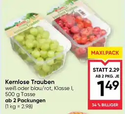 Maximarkt Kernlose Trauben Angebot