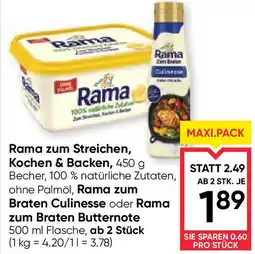 Maximarkt Rama zum streichen, kochen & backen Angebot
