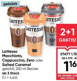 Maximarkt Lattesso macchiato, cappuccino, zero oder salted caramel Angebot