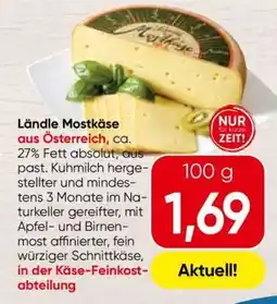 Spar Ländle Mostkäse Angebot