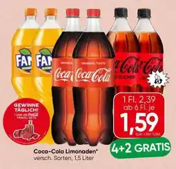 Spar Coca Cola Limonaden Angebot
