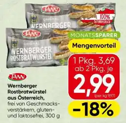 Spar Wernberger Rostbratwürstel Angebot