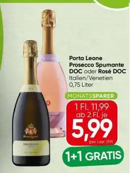 Spar Porta Leone Prosecco Spumante DOC oder Rosé DOC Angebot