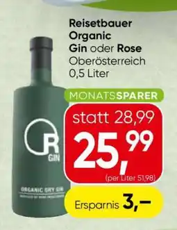 Spar Reisetbauer Organic Gin oder Rose Angebot