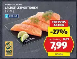 Hofer ALMARE SEAFOOD LACHSFILETPORTIONEN Angebot