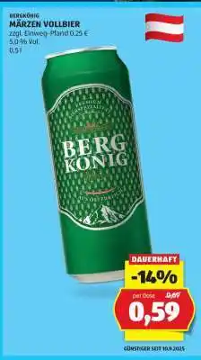 Hofer BERGKÖNIG MÄRZEN VOLLBIER Angebot