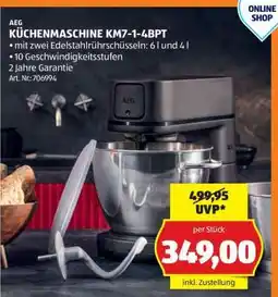 Hofer AEG KÜCHENMASCHINE KM7-1-4BPT Angebot