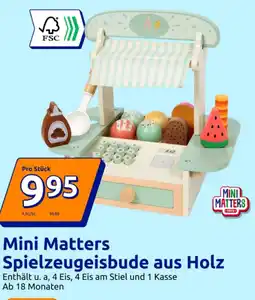 Action Mini Matters Spielzeugeisbude aus Holz Angebot