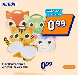 Action Tierskizzenbuch Angebot