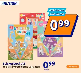 Action Stickerbuch A5 Angebot