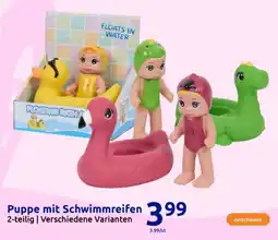 Action Puppe mit Schwimmreifen Angebot