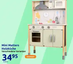 Action Mini Matters Holzküche Angebot