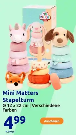 Action Mini Matters Stapelturm Angebot