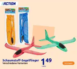 Action Schaumstoff Segelflieger Angebot