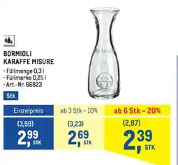 Metro Bormioli karaffe misure Angebot