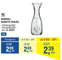 Metro Bormioli karaffe misure Angebot