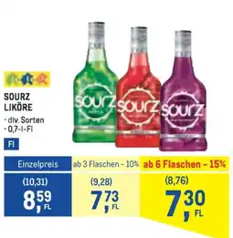 Metro Sourz liköre Angebot