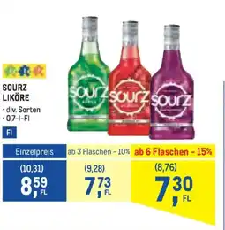 Metro Sourz liköre Angebot