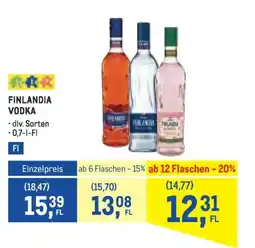 Metro Finlandia vodka Angebot