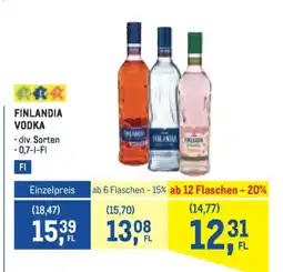 Metro Finlandia vodka Angebot