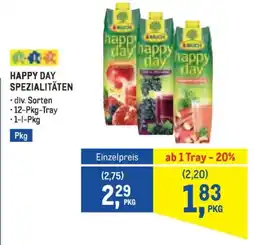 Metro Happy day spezialitäten Angebot