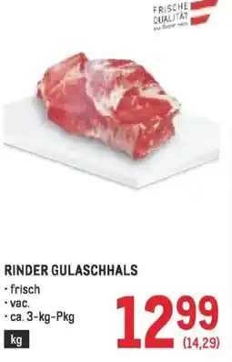 Metro Rinder gulaschhals Angebot