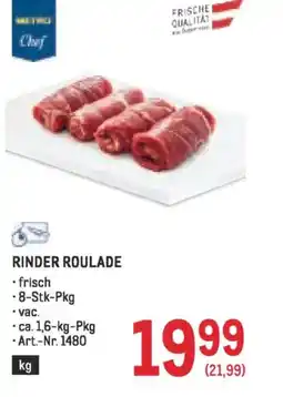 Metro Rinder roulade Angebot