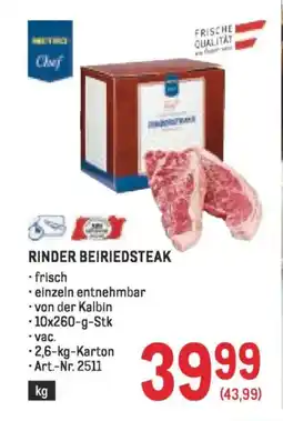 Metro Rinder beiriedsteak Angebot