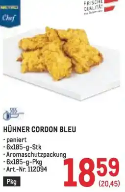 Metro Hühner cordon bleu Angebot
