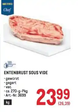 Metro Entenbrust sous vide Angebot