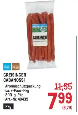 Metro Greisinger cabanossi Angebot