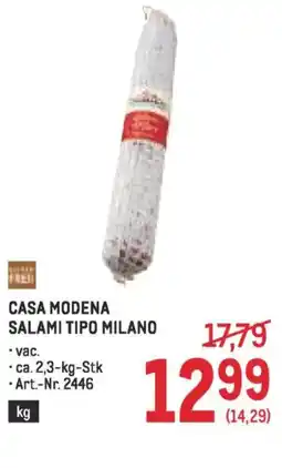 Metro Casa modena salami tipo milano Angebot