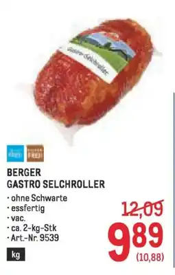 Metro Berger gastro selchroller Angebot