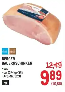 Metro Berger bauernschinken Angebot