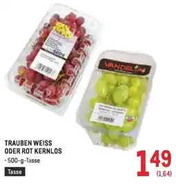 Metro Trauben weiss oder rot kernlos Angebot