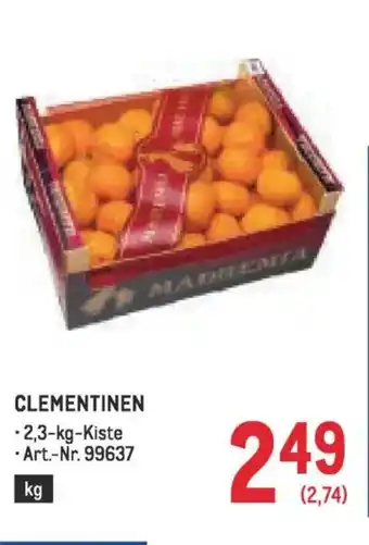 Metro Clementinen Angebot