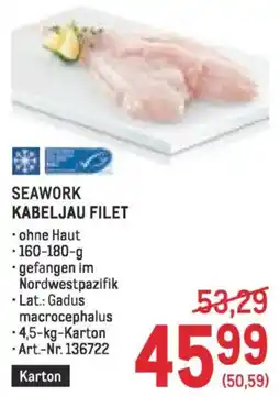 Metro Seawork kabeljau filet Angebot