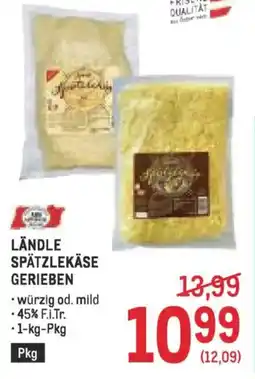 Metro Ländle spätzlekäse gerieben Angebot