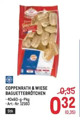 Metro Coppenrath & wiese baguettebrötchen Angebot