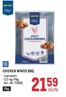 Metro Chicken wings bbq Angebot