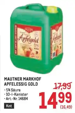 Metro Mautner markhof apfelessig gold Angebot