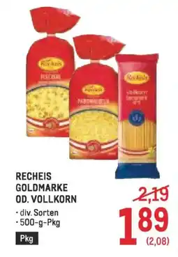 Metro Recheis goldmarke od. vollkorn Angebot